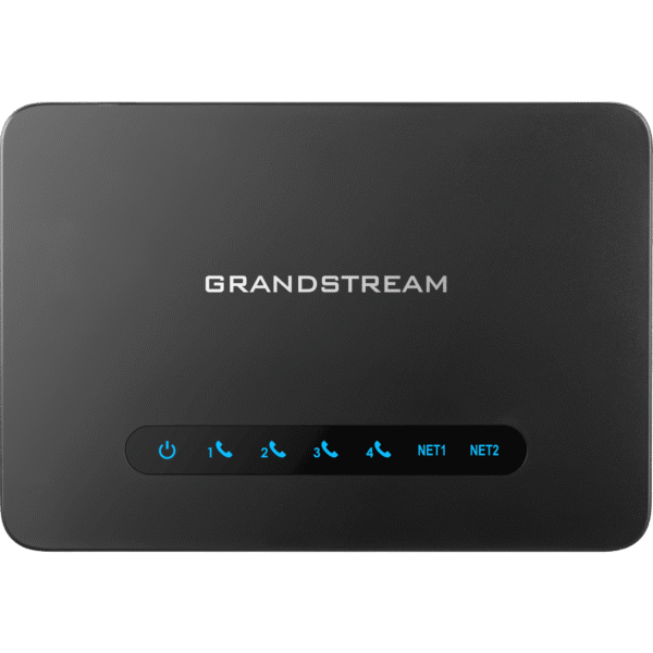 Grandstream ht-814-v2 ht814v2 Gateway VoIP con Router NAT / 4 Puertos FXS (Conectar Teléfono Análogo) / Router NAT Gigabit Integrado / Cifrado AES Reforzado / Aprovisionamiento Automático / Soporta SIP y Fax T.38