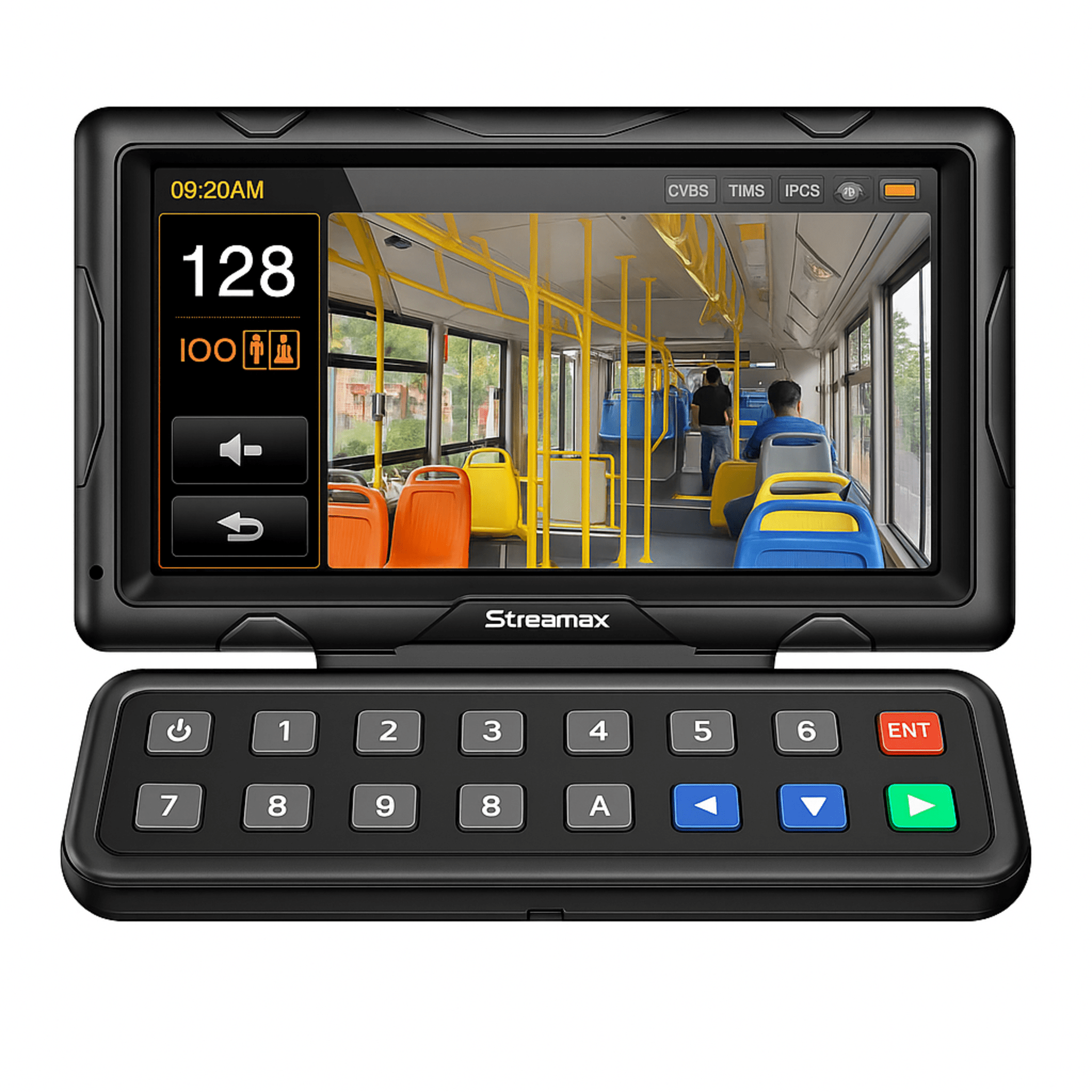 Epcom xmrcp5 xmrcp5 Panel de control dáctilar multifuncional con monitor de 7 para MDVR móvil Streamax