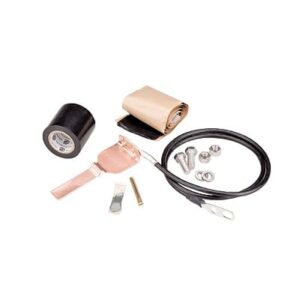 Andrew / Commscope 2231584 Kit de aterrizaje Estándar para cable coaxial de 1/4, 3/8, CNT-400, 9913. Longitud del conductor 60.