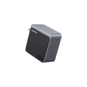 Ugreen 45224 Cargador de 100W serie Nexode S | 4 Puertos de Carga Rápida | 3 USB-C | 1 USB-A | Tecnología GaN II | PD3.0 | QC4.0 | FCP/SCP/AFC/PPS/PPS2.0 | Tecnología de Protección Térmica | Optimiza la Carga | Carcasa Ignifuga.