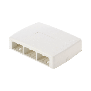 Panduit cbxq6iwa Caja de Montaje en Superficie, Para 6 Módulos Mini-Com, Color Blanco Mate