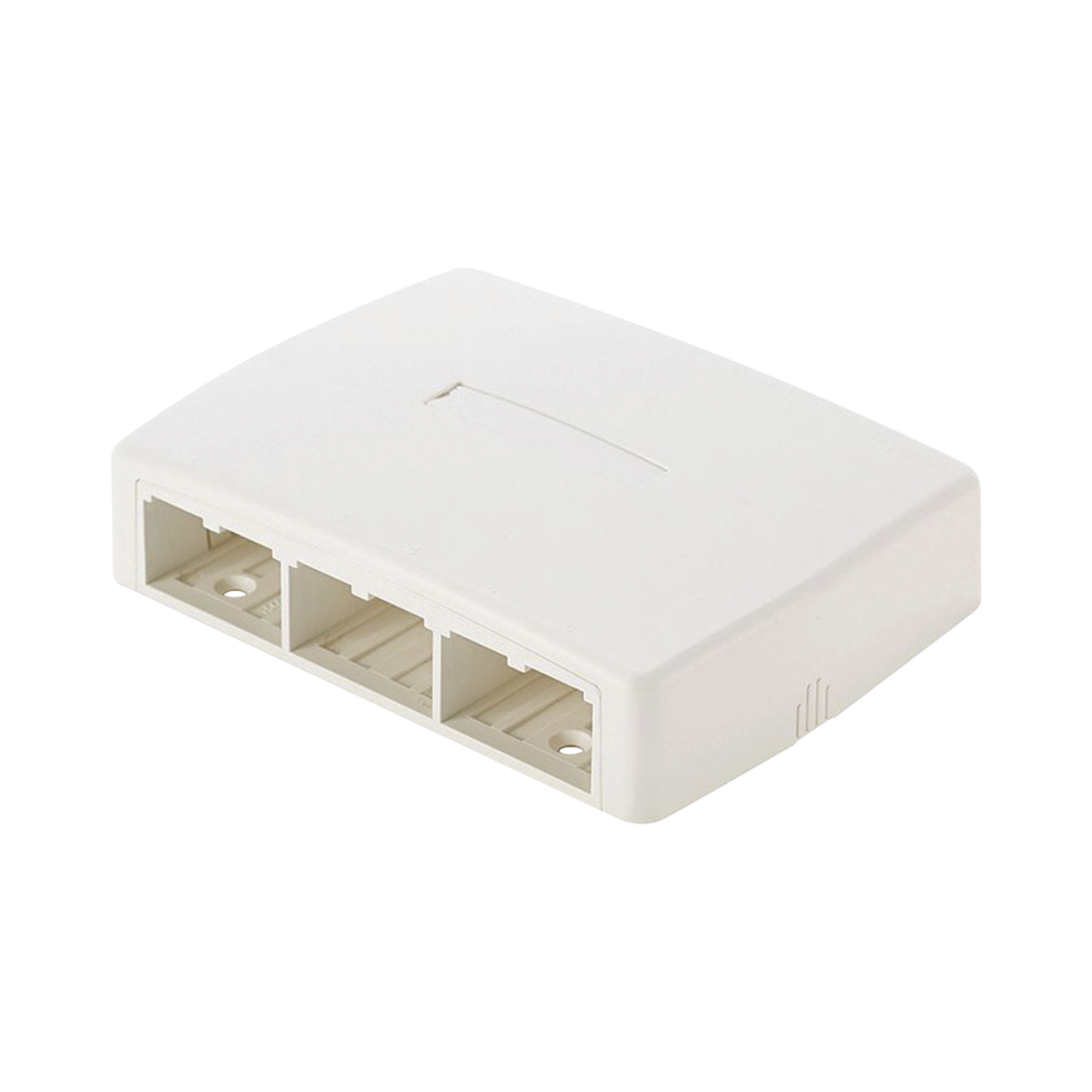Panduit cbxq6iwa Caja de Montaje en Superficie, Para 6 Módulos Mini-Com, Color Blanco Mate