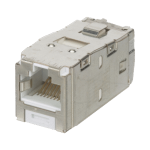 Panduit cjs6x88tgwhy Conector Jack RJ45 Blindado, Estilo TG, Mini-Com, Categoría 6A, de 8 posiciones y 8 cables, Color Blanco