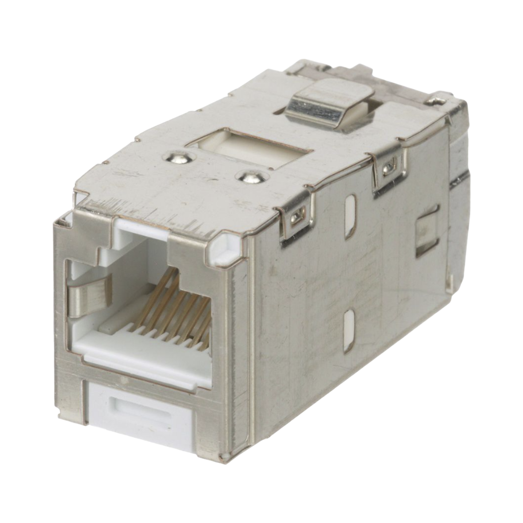 Panduit cjs6x88tgwhy Conector Jack RJ45 Blindado, Estilo TG, Mini-Com, Categoría 6A, de 8 posiciones y 8 cables, Color Blanco