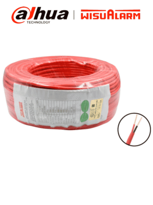 DAHUA 2X16AWG-U- Bobina de 305 metros de cable sin blindaje para alarma de Incendio, Listado por UL, Revestimiento de PVC UL105 °C de alta resistencia al fuego, Fabricado con aislamiento de cloruro de polivinilo UL105 °C altamente ignífugo #WO