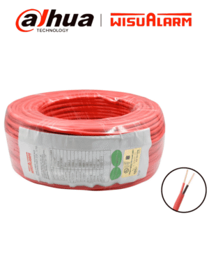 DAHUA 2X18AWG-U- Bobina de 305 metros de cable sin blindaje para alarma de Incendio, Listado por UL, Revestimiento de PVC UL105 °C de alta resistencia al fuego, Fabricado con aislamiento de cloruro de polivinilo UL105 °C altamente ignífugo #WO