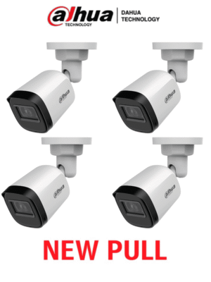 DAHUA DAHUA HAC-B1A21PAQ NEWPULL - Paquete Caja de 4 Camaras Bullet 1080P/ 82 Grados de Apertura/ Lente de 3.6mm/ IR de 20 Mts/ IP67/ TVI AHD y CVBS/ #NEWP