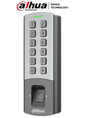 DAHUA DHI-ASI1212M-DW - Control de Acceso Antivandalico Exterior Wi-Fi/ Soporta 10,000 Usuarios, Passwords y Tarjetas ID / 3,000 Huellas / Teclado Mecanico/ RS-485 y Wiegand/ TCP/IP / Alimenta Cerradura 12V / IP65/ IK08/ #LoNuevo #ACO