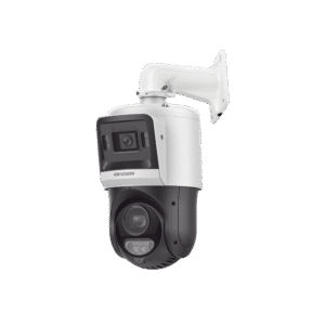 Hikvision ds-2se4c415mwg-e/14(f0) [TandemVu] Domo PTZ IP 4 Megapixel + Cámara Fija 4 Megapixel / 15X Zoom / 100 mts IR + 30 mts Luz Blanca / IP67 / ACUSENSE / PoE+ / 2 Micrófonos Integrados y Bocina / Alerta Audible y Luz Estroboscopica / Alarmas I/O / DARKFIGHTER / Micro SD