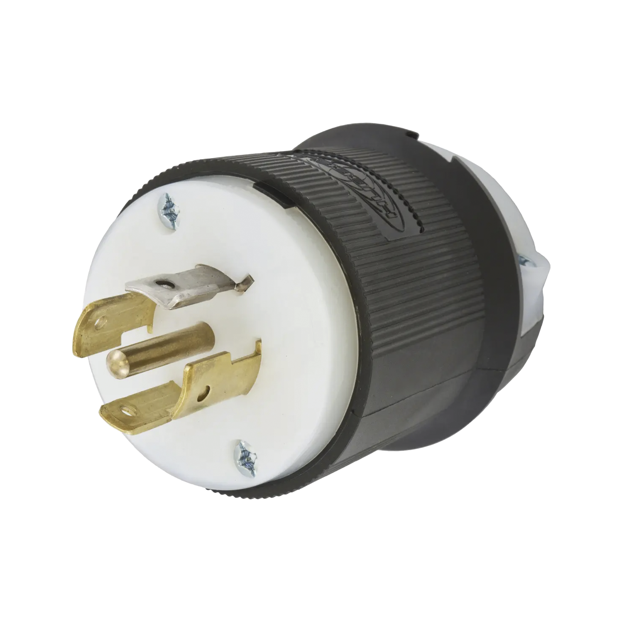 Hubbell hub-hbl-2511 Clavija Industrial con Bloqueo de Media Vuelta / 20 A 120/208 V CA / 4 Polos 5 Hilos / Color Blanco y Negro / Nema L21-20P/ Grado Industrial.