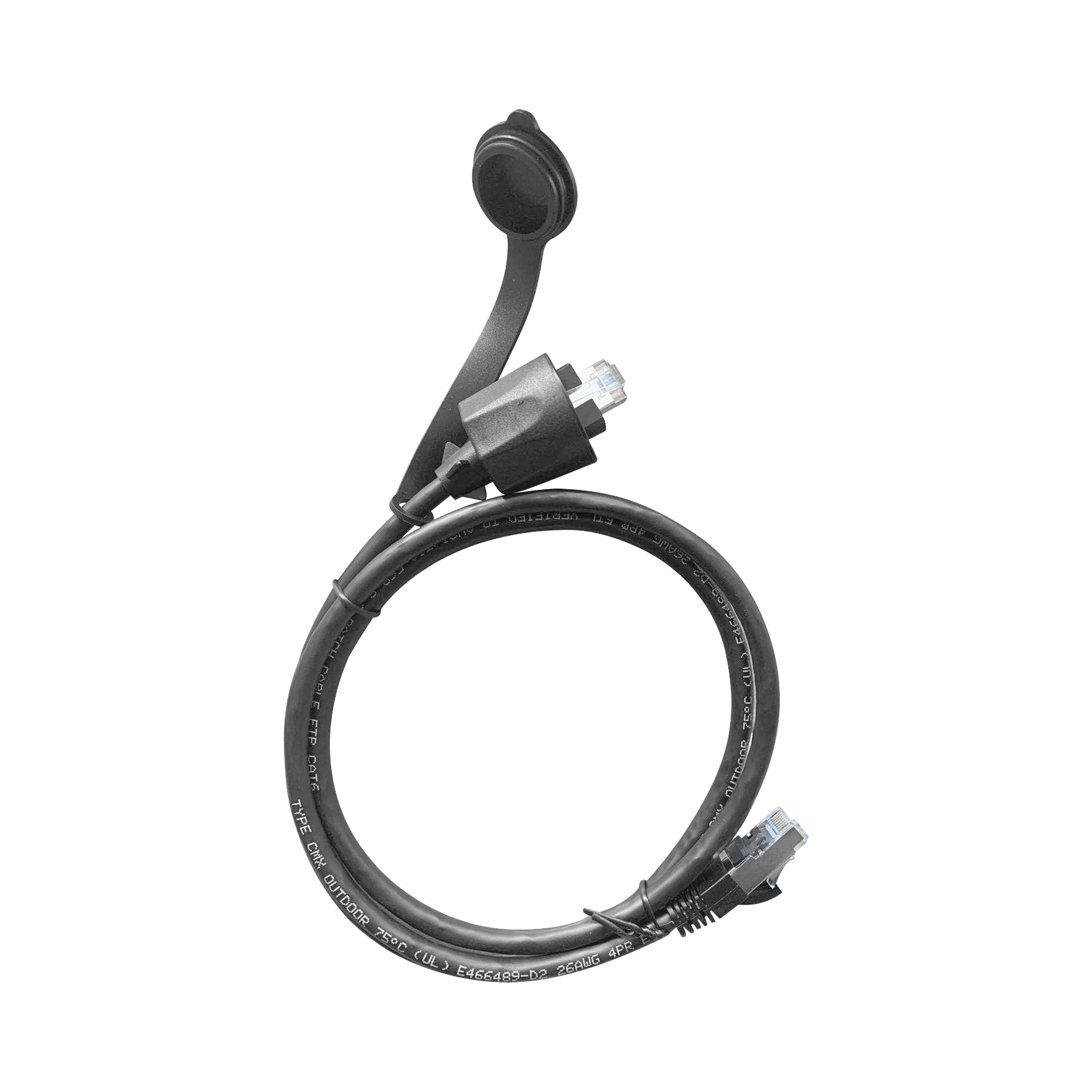 Linkedpro By Epcom lpc6wppc1m Cable de Parcheo Industrial Cat6 Blindado (FTP) con protección contra agua (IP67) en un extremo, 1 metro