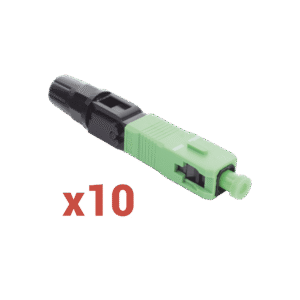 Linkedpro By Epcom lpsmfcapc10 Conector Mecánico de Instalación en Campo, Monomodo FC/APC, Pre-pulido, Re-terminable (Paquete con 10 conectores)