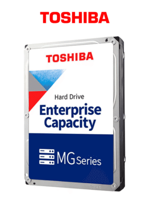 TOSHIBA MG09ACA16TE - Disco duro interno de 16TB / Serie Enterprise / 3.5" / SATA / 7200RPM / 512MB / Recomendado para Servidores / Soporta aplicaciones de videovigilancia