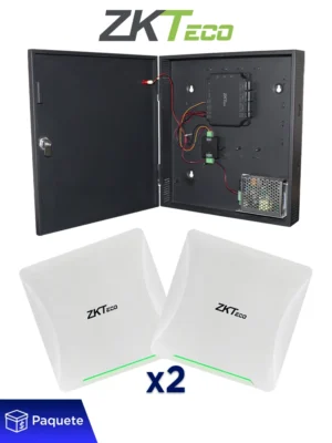 ZKTECO C2260BUHF5PRO - Paquete con Panel y 2 Antenas UHF de 5m ideal para Solución de Control de Acceso Vehicular (2 carriles)