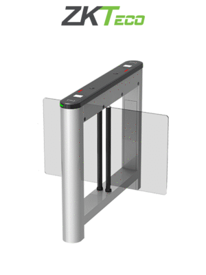 ZKTECO SATURNS1200 - Barrera Peatonal Central Abatible / Acero SPCC laminado en frío / Hasta 3 millones de ciclos / Vidrio templado 2.5D / Requiere barrera Saturn-S1000 #NEWZK1