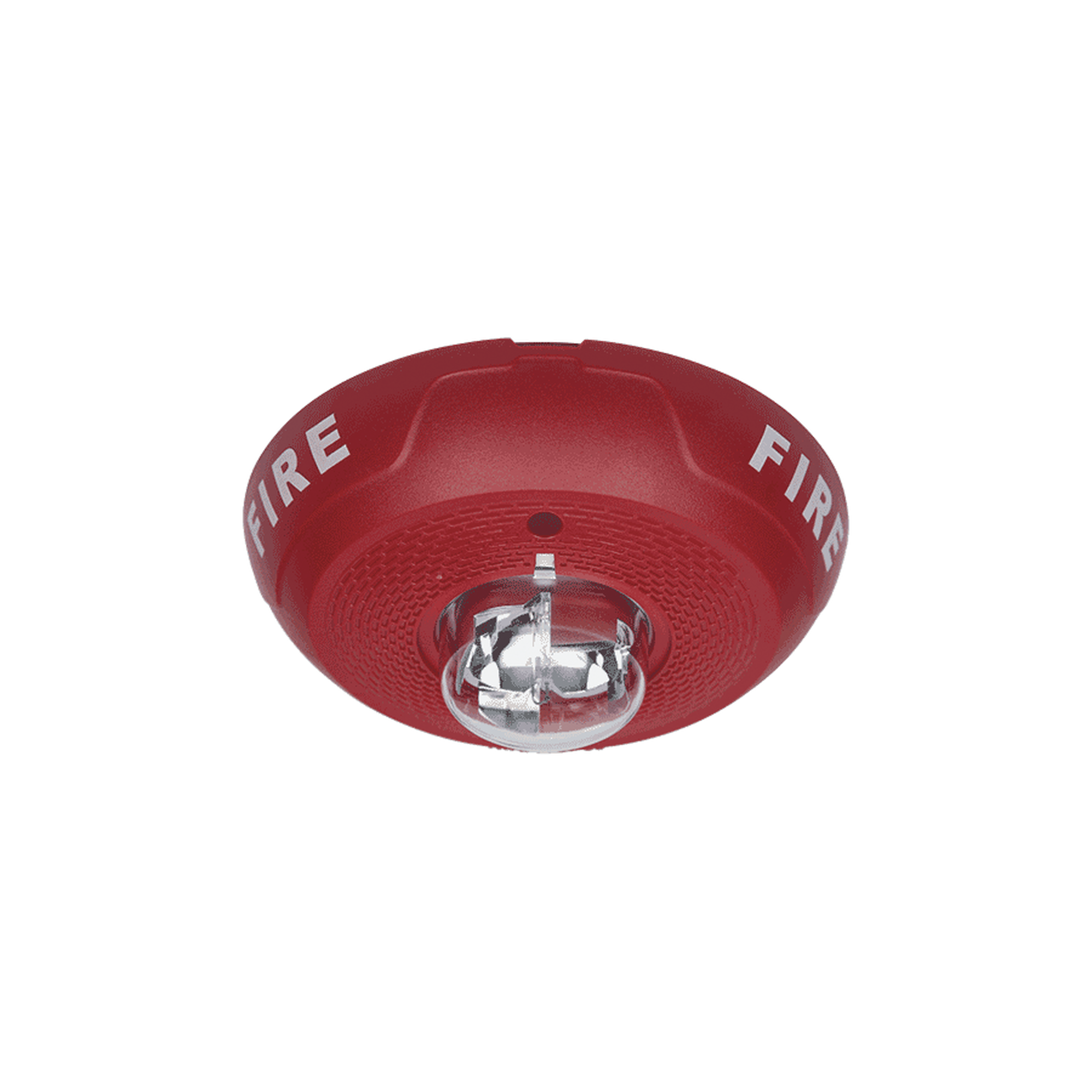 System Sensor scrl Lámpara Estroboscópica para Montaje en Techo, Color Rojo, Nivel de Candelas Seleccionable, Nuevo Diseño Moderno y Elegante y Menor Consumo de Corriente