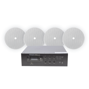 Epcom Proaudio sfb120/4cst KIT de Amplificador de 120W para Escritorio | 4 Altavoces 6 | Montaje en Techo | 20W | 70/100V