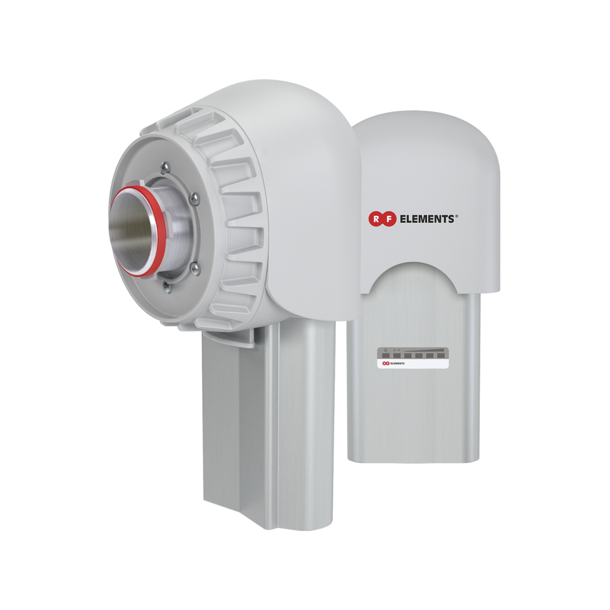 Rf Elements tpadaptorrm5sv2 Adaptador TwistPort sin perdidas para ROCKETM5 con blindaje de aluminio para disminuir interferencia, 5180-6400 MHz, listo para antena simetrica