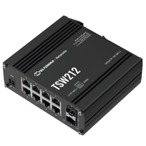 Teltonika tsw212 Switch Industrial Administrable L2, 8 puertos GE + 2 SFP, Soporta Profinet