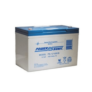 Power Sonic ps121000b Batería 12V, 100AH, Para Respaldo, Tecnologías AGM/VRLA, 10-12 Años Vida Útil, Terminales B (M6), Reconocida UL