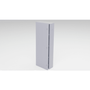 Epcom Industrial gbp04 Gabinete para instalación de 4 Baterías , Fabricado en Lámina Galvanizada, Accesorios para poste (No incluidos)