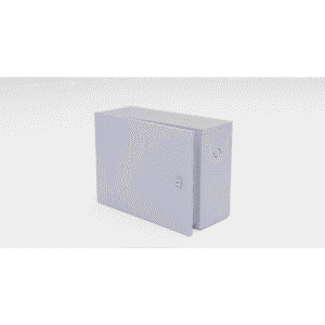 Epcom Industrial gbp01 Gabinete para instalación de 1 Batería , Fabricado en Lámina Galvanizada, Accesorios para poste (No incluidos)