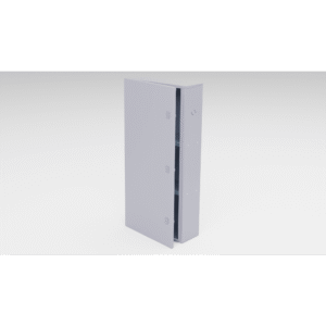 Epcom Industrial gbp03 Gabinete para instalación de 3 Baterías , Fabricado en Lámina Galvanizada, Accesorios para poste (No incluidos)