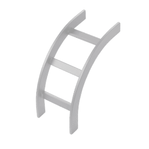 Hoffman lib12w Accesorio de Escalerilla Curva Vertical (Bajada) Interior, 12 in de Ancho, de Acero, Color Blanco