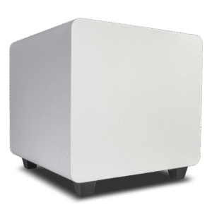 Truaudio dfs12wt Subwoofer Activo de 12in | Diseño Down-Firing | 500W RMS | Recinto Sellado | Acabado Blanco