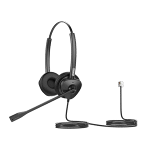 Fanvil ht302 Diadema Binaural con Audio HD y Brazo Ajustable de 260°, Conexión RJ9 y Sonido de Alta Definición