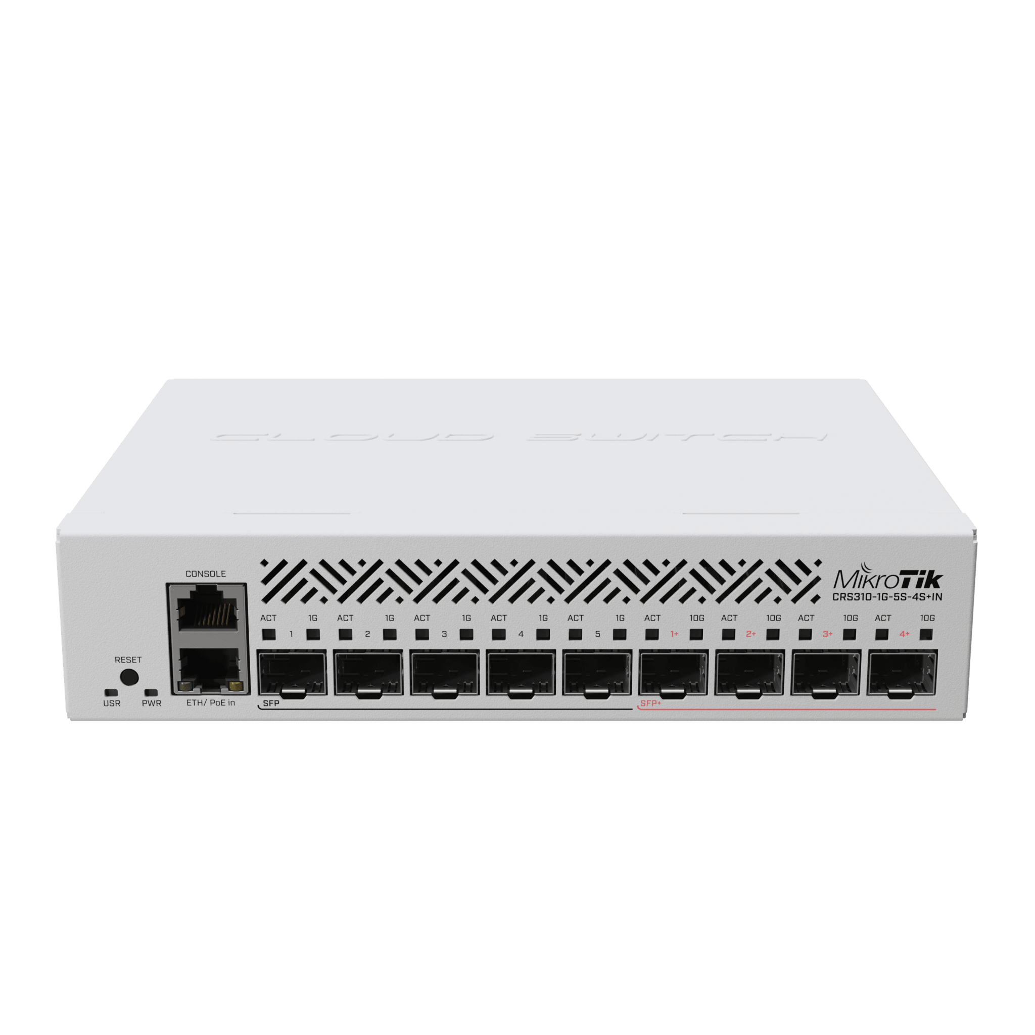 Mikrotik crs3101g5s4s+in Cloud Router Switch con 1 puerto GbE/ 5 Puertos SFP/ 4 puertos SFP+ Ideal para Enlaces de Alto Rendimiento
