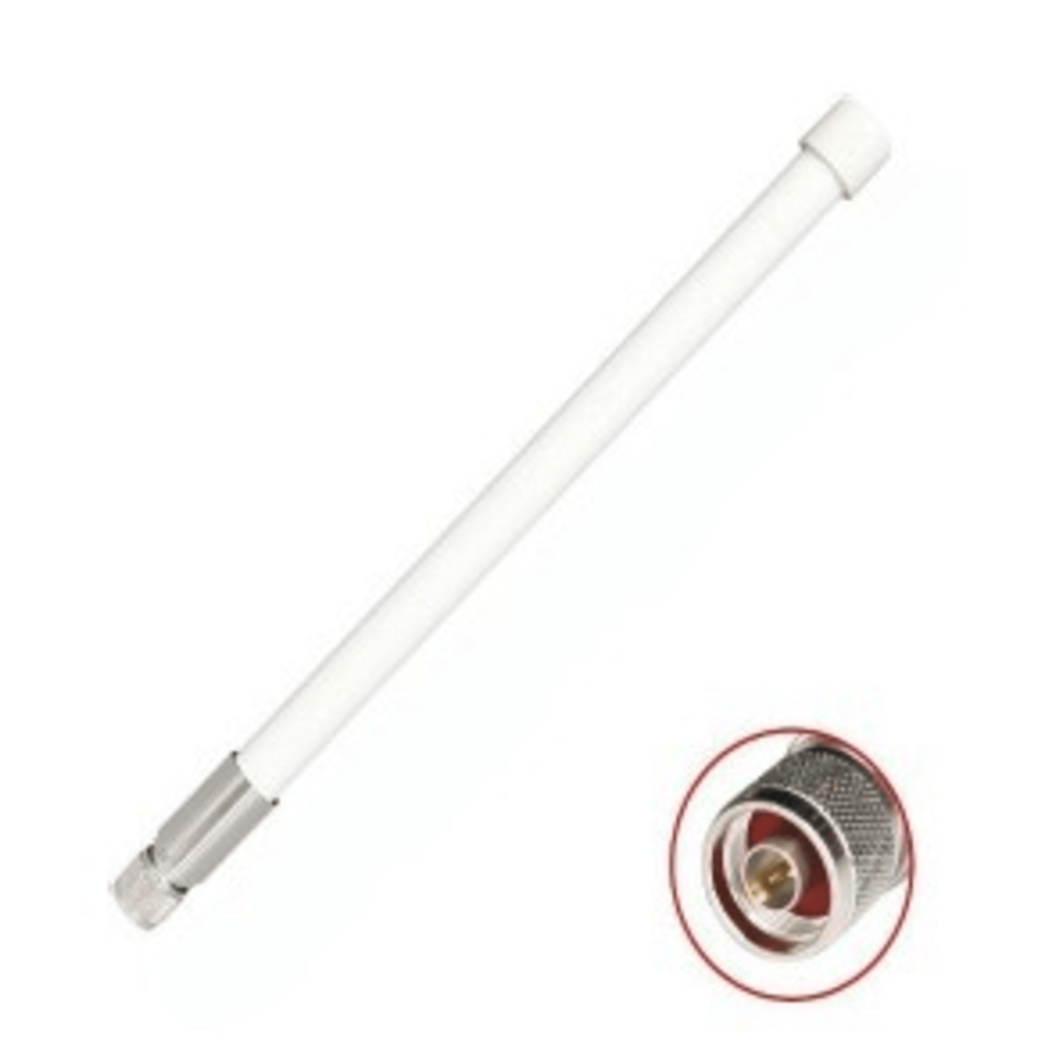 Txpro txpant2458q10vnm 1 Antena Omnidireccional / Doble Banda 2.4 GHz y 5 GHz / Ganancia 7 dBi (2.4 GHz) y 10 dBi (5 GHz) / Exterior / Polarización Vertical / Conector N Macho