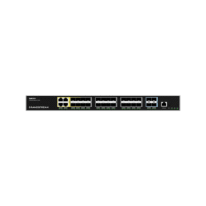 Grandstream gwn7831 Switch de Agregación Capa 3 / 4 Puertos Gigabit Ethernet / 24 Puertos Gigabit SFP / 4 Puertos 10Gigabit SFP+ / QoS Integrada / Soporte IPv6 e IPv4 / Seguridad Avanzada / Stacking /