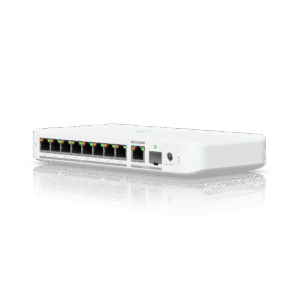 Ubiquiti uswflex2.5g8poe USW Flex 2.5G PoE Switch de 8 Puertos 2.5GbE PoE++, con un Puerto de Enlace Ascendente Combinado RJ45/SFP+ de 10 GbE (No incluye Adaptador ca/cc)