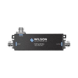 Wilsonpro / Weboost 859120 Separador TAP -7 dB con rango de frecuencia de 575 a 6000 MHz. Ideal para separar la antenas a diferentes longitudes de cable coaxial. 50 Ohm con conectores N Hembra.