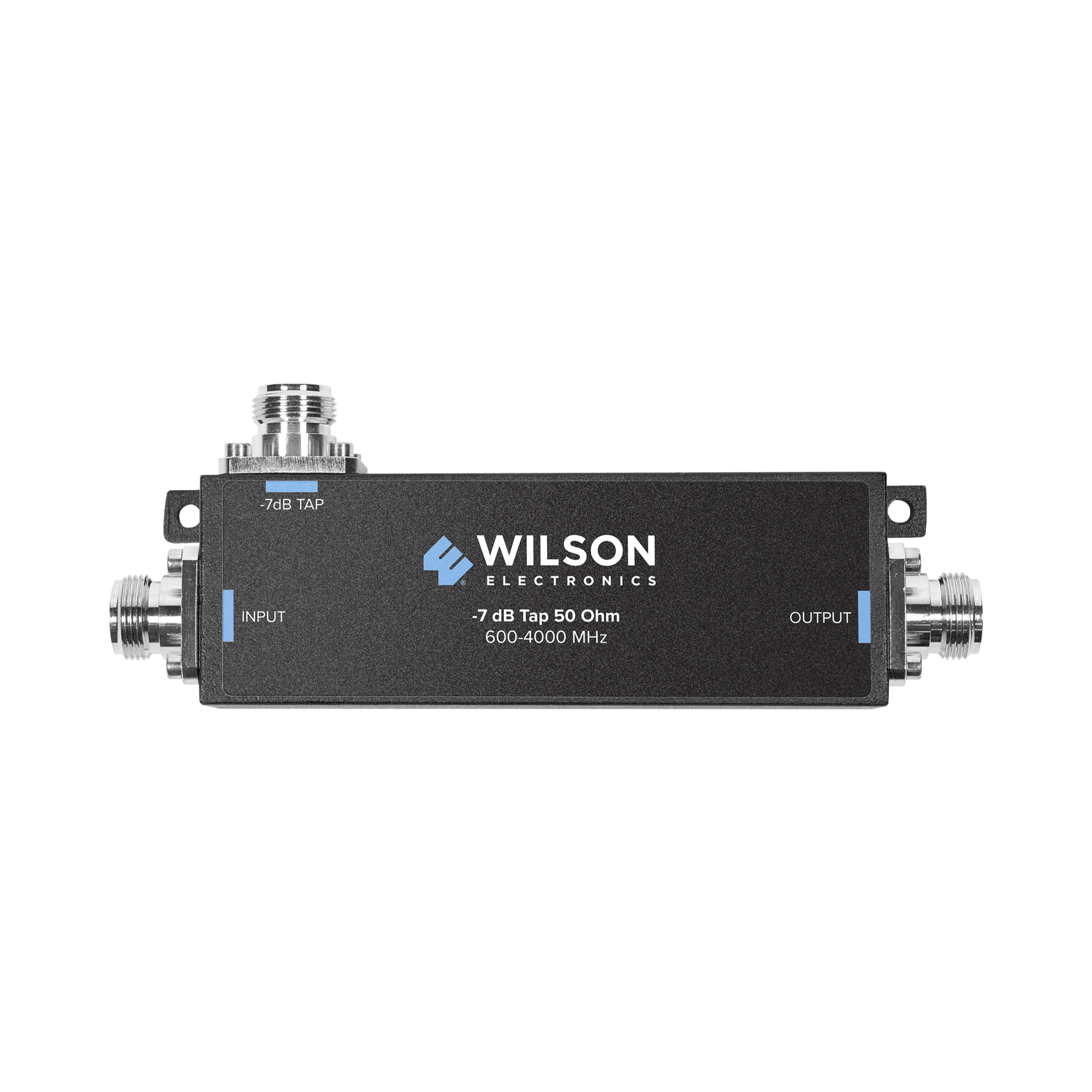 Wilsonpro / Weboost 859120 Separador TAP -7 dB con rango de frecuencia de 575 a 6000 MHz. Ideal para separar la antenas a diferentes longitudes de cable coaxial. 50 Ohm con conectores N Hembra.
