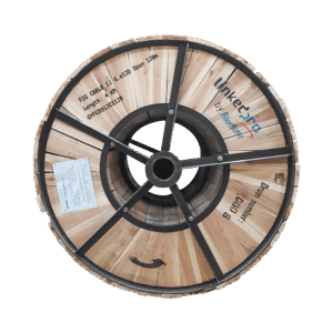 Linkedpro By Fiberhome gyfc8s12cs120/4km Carrete de 4 Km Fibra Óptica Aerea Figura 8 Armada Antirroedor G.652D, Monomodo de 12 Hilos, Exterior, Span 120