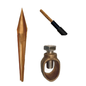 Total Ground tgkitvar15 Kit Básico para Tierra Física con Varilla de  5/8 de 1.5 m de Largo, Opresor y 10 Metros de Cable Negro  6 Awg.