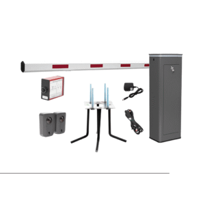 Accesspro kitxbf3l Kit COMPLETO Barrera Izquierda XBF Con Corona LED / Brazo de 3M / Incluye Sensor de Masa, Transformador, Lazo Magnético, Ancla, Fotoceldas y 2 Controles Inalámbricos