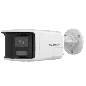 Hikvision ds-2cd1t63g2p-liuf/sl [PROTECCIÓN ACTIVA] Bala IP 6 Megapixel / 2 Lentes de Lente 2.8 mm (Imagen Panorámica 180°) / 30 mts IR / Exterior IP67 / Luz Intermitente y Alerta de Audio / Audio Bidireccional / ACUSENSE / WDR 120 dB / Micro SD