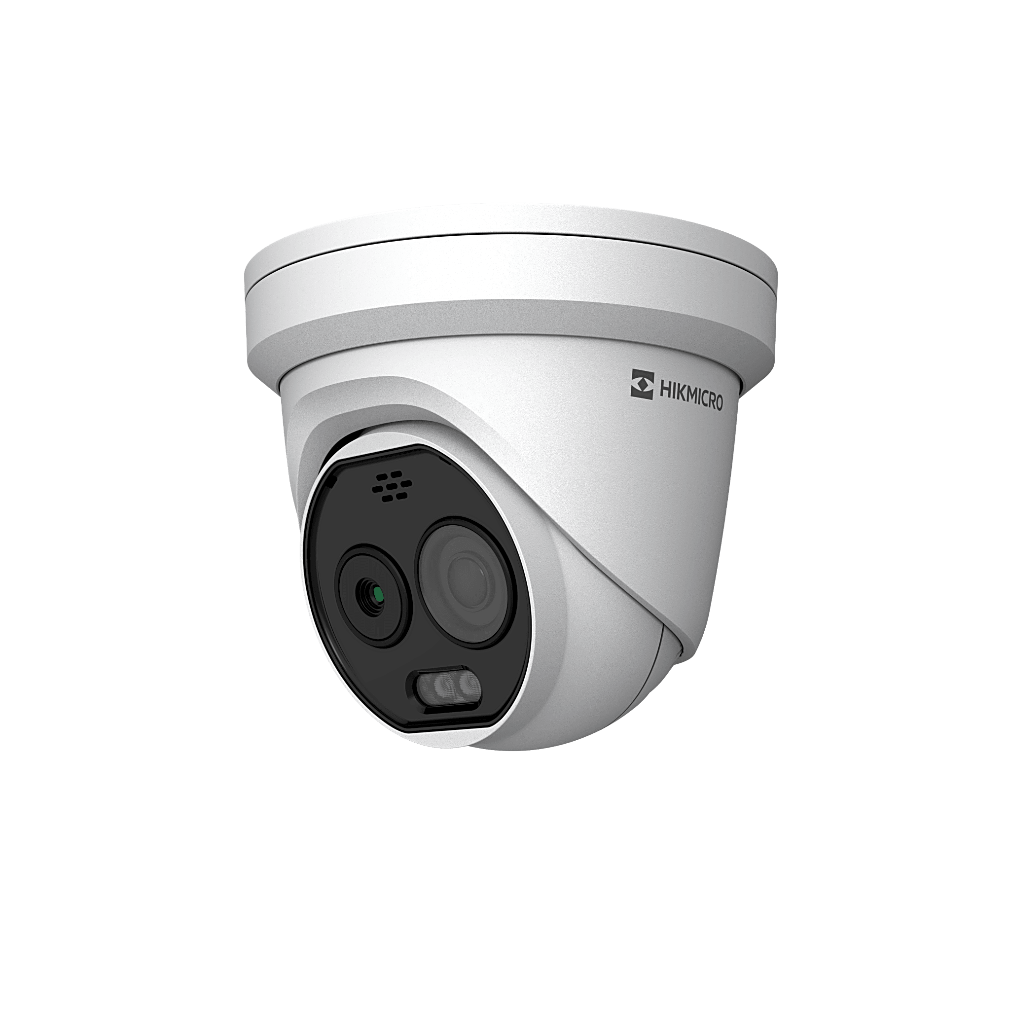 Hikvision hm-td1218-2/g0/t1a Bala IP Dual / Térmica 9.7 mm (160 x 120) / Óptico 8 mm (4 Megapixel) / Detección de Personas 285 Mts / 40 mts IR / Exterior IP67 / PoE / Termométrica / Detección de Temperatura (Fuego) / Sirena y Luz / Micro SD 32 GB In