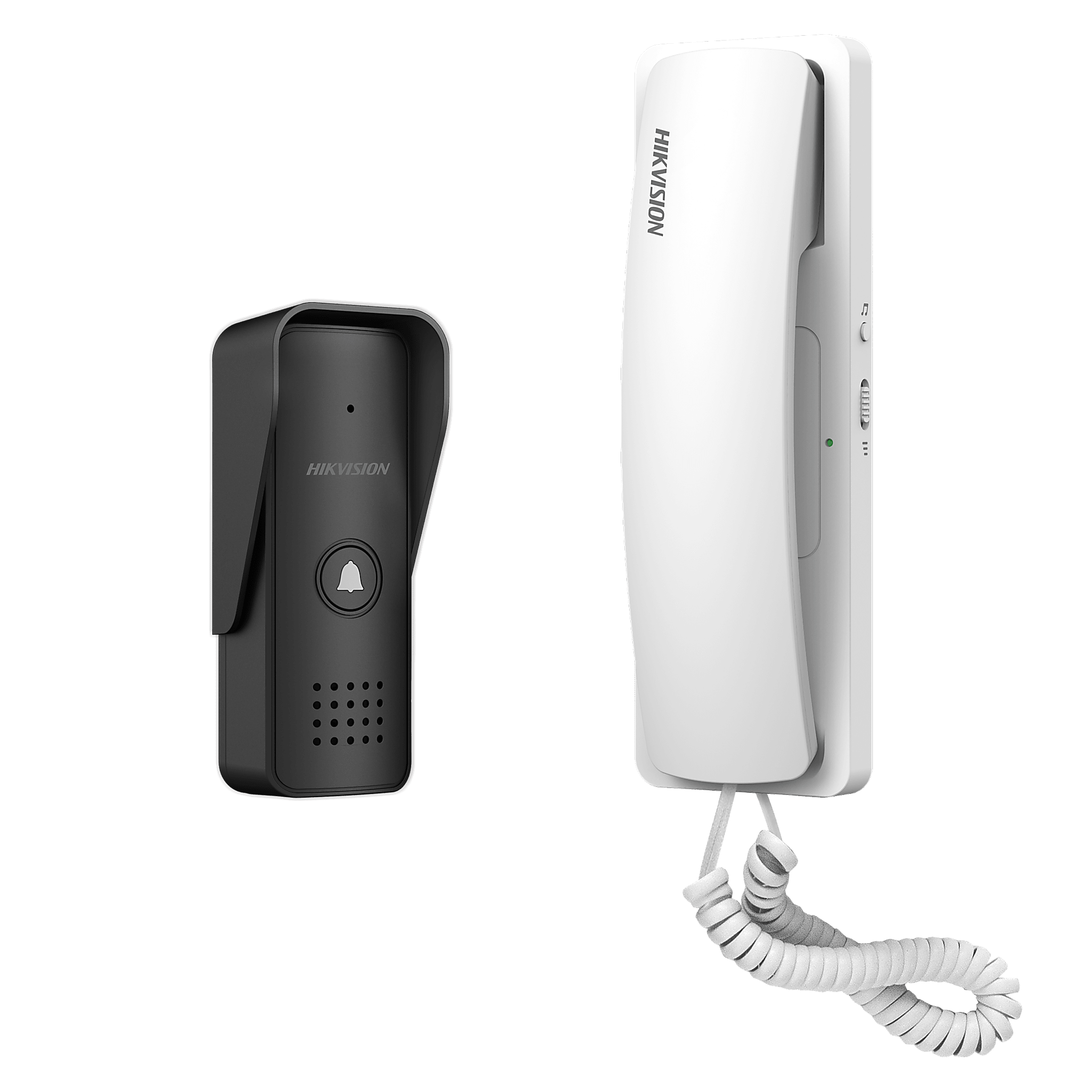 Hikvision ds-kis103/us Kit de Audioportero Analógico a 2 Hilos / Apertura de 2 Puertas / Diferentes Tonos y Volúmenes de Timbre / Protección IP55