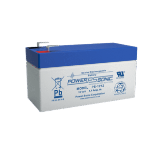 Power Sonic ps-1212-f1 Batería 12V, 1.4AH, Para Respaldo, Tecnologías AGM/VRLA, 5 Años Vida Útil, Terminales F1, Reconocida UL