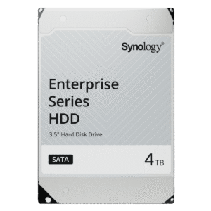 Synology hat53204t Disco Duro SATA de 3,5 Serie Plus / Capacidad 4TB / Interfaz SATA 6 GB/s / Tecnología CMR / MTBF de 1,2 Millón de Horas / Carga de Trabajo de 180 TB/año / Compatible con Synology DSM