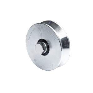 Comunello 1150-2040-001 Rueda de 10 cm SIN Soporte Para Puertas Corredizas de Hasta 425 Kg / Canal Tipo V