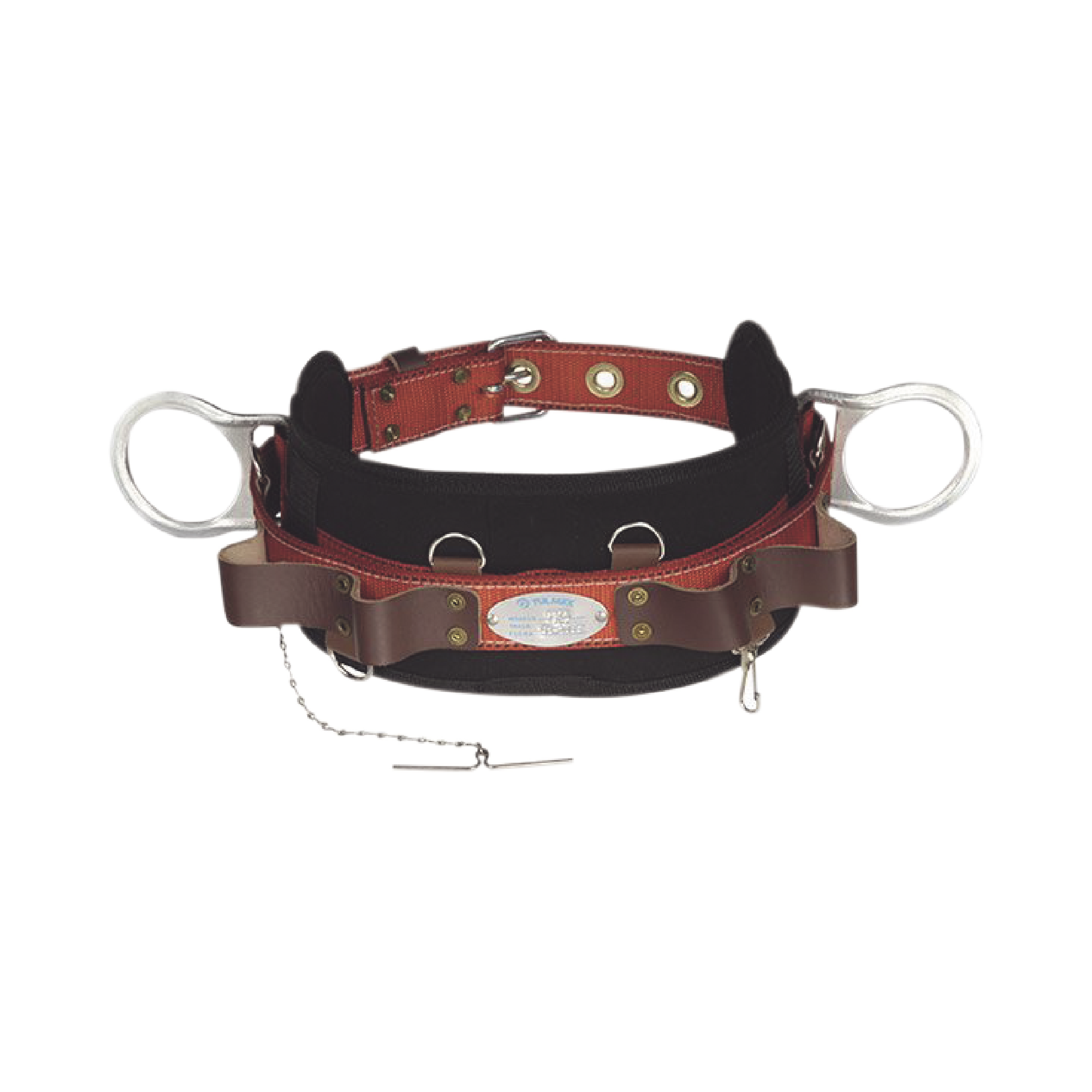 Tulmex 527144 Cinturón de Liniero de Lujo, Fabricado en Poliéster, con 2 Anillos tipo D, Talla 44.