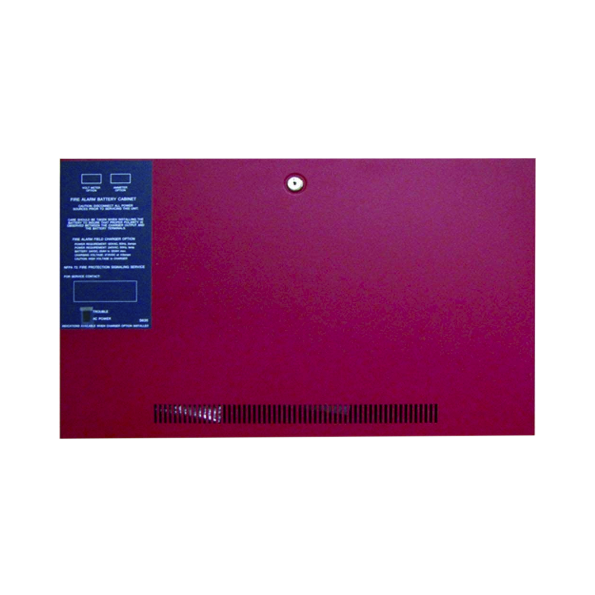 Fire-Lite bb55f Gabinete para dos baterías de respaldo de 55 AH. Para aplicaciones en sistemas de detección de incendio (FAS).