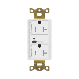 Lutron Electronics car2s20dtrwh Receptáculo inalámbrico Lutron VIVE / 20 A, control inteligente en los 2 conectores.