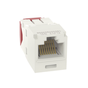 Panduit cj5e88tgiw Conector Jack RJ45 Estilo TG, Mini-Com, Categoría 5e, de 8 posiciones y 8 cables, Color Blanco Mate
