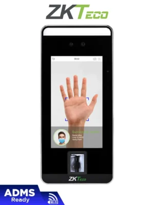 ZKTECO SpeedFaceV5LPWIFI - Control de Acceso y Asistencia Visible Light con Autenticación Facial (6000 Rostros), Huella Digital BioID+ (6000), Tarjeta ID 125 KHz , Verificación por Palma (3000), Soporta 200,000 Eventos y Conectividad TCP/IP o WiFi #ZKA